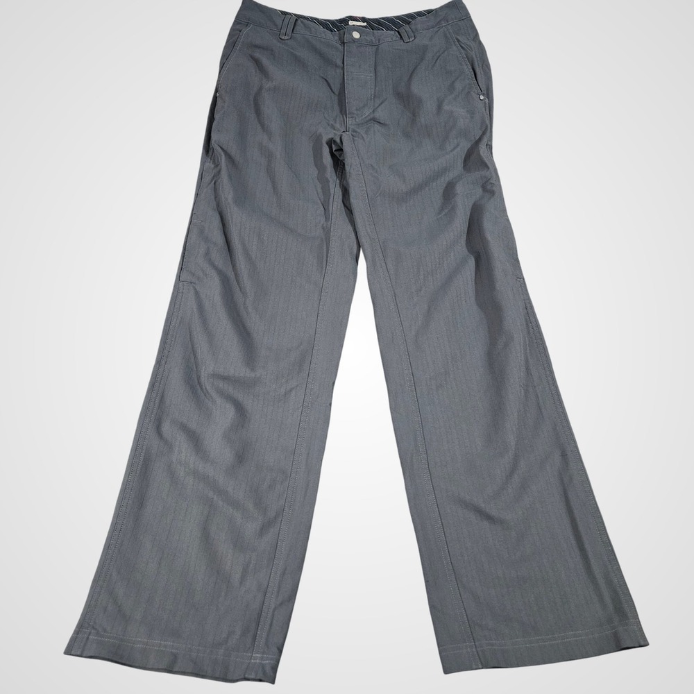 Lululemon Wet Dry Warm Pants 34 Gray Technical Straight Leg Outdoor Hiking Comfy